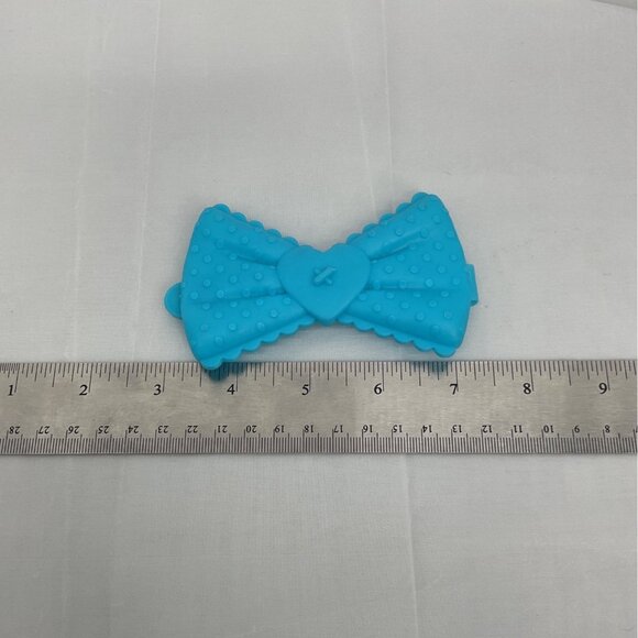 Lalaloopsy Loopy Hair Doll Blue Bow Barrette Clip With Heart Detail - Picture 2 of 3